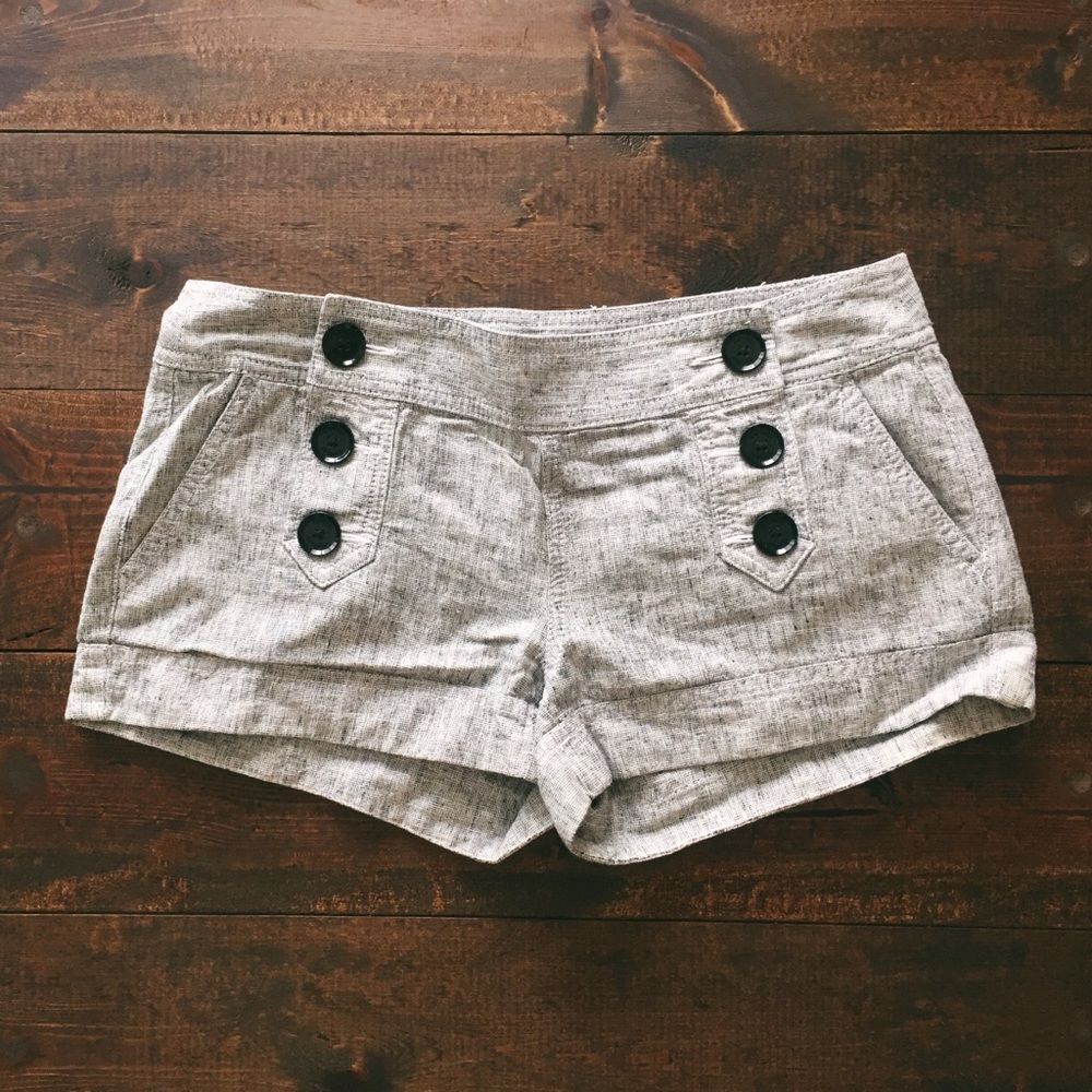 Express Light Gray Shorts Size 4